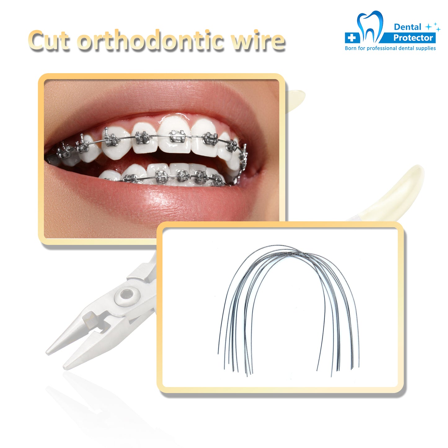 Protector Orthodontic Plier Light Wire Bending Cutter NITI Arch wire Cinch Back Pliers Loop Forming Wire Plier