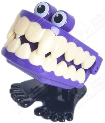 PROTECTOR Walking Teeth Toys 7PCS, Wind-up Chattering Teeth Smile Small Wind Up Toy Feet Knickknack For Party Halloween Christmas Home Desktop Decoration