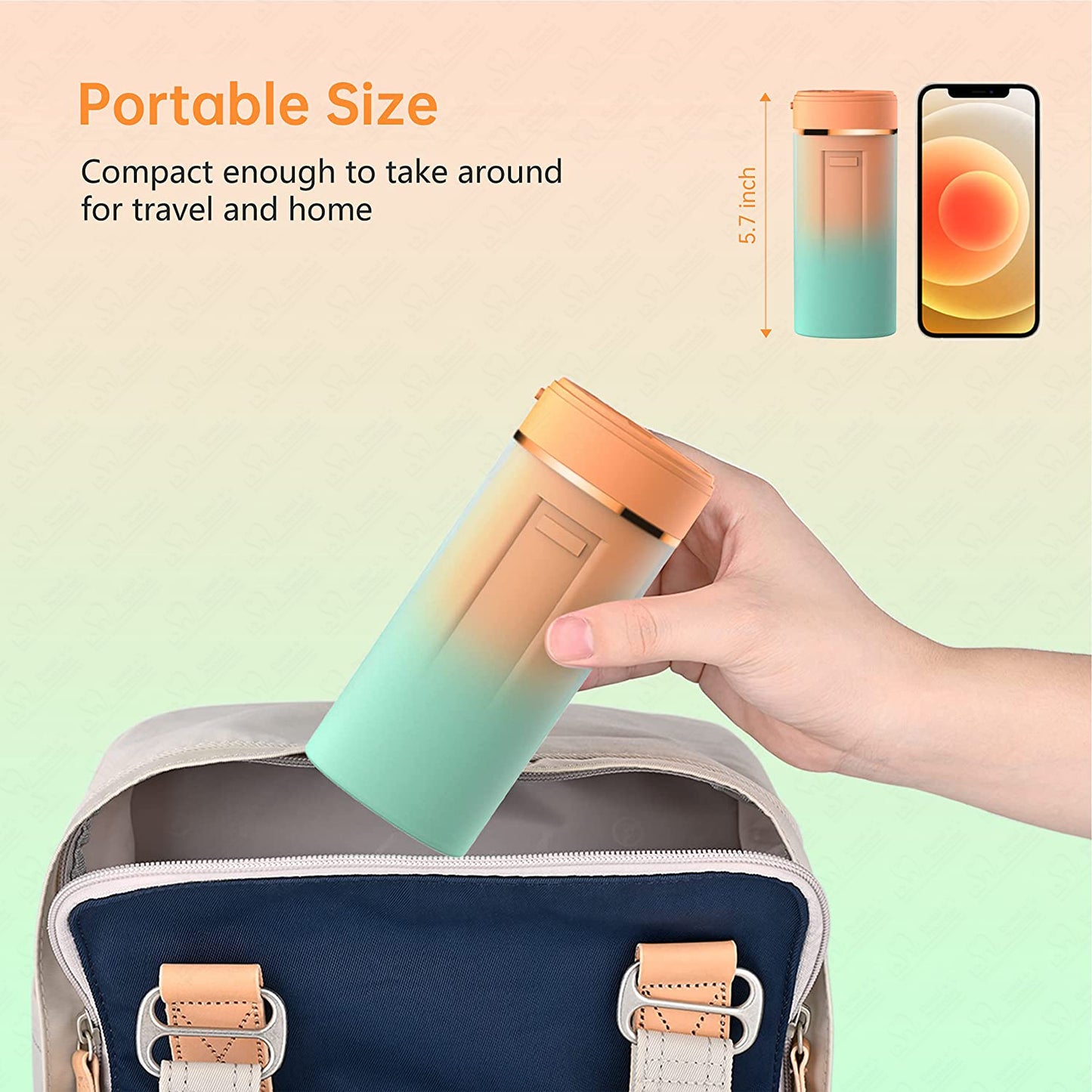 Cordless Water Flosser Portable Oral Irrigator Rechargeable Teeth Cleaner Pick for Braces & Bridges - 4 Modes, IPX7 Waterproof, Collapsible Water Tank for Travel and Home