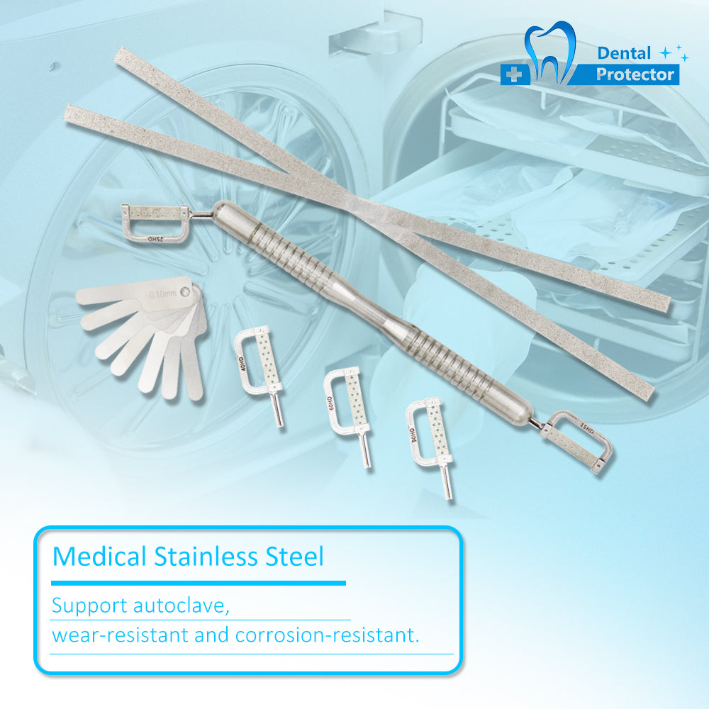 IPR System Dental Interproximal Enamel Reduction Automatic Strips Kit Gap Saw Polishing Burs