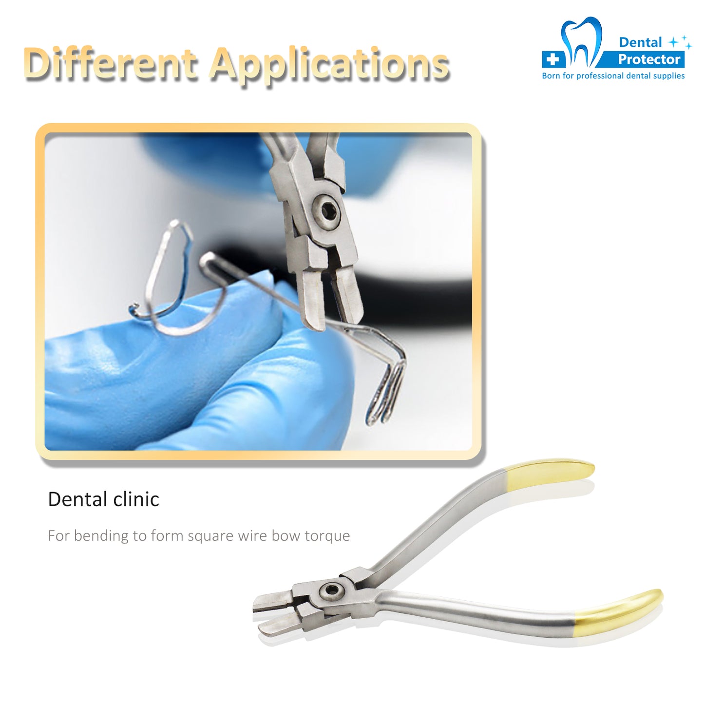 Protector Torque Bending Pliers Orthodontic Rectangular Arch Forming Wire Bending Pliers Instrument