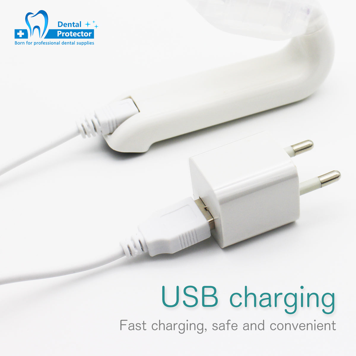 PD-OL Dentist Wireless Rechargeable Intro Oral LED Lighting Easy Bite Block Light Lamp Suction Tip