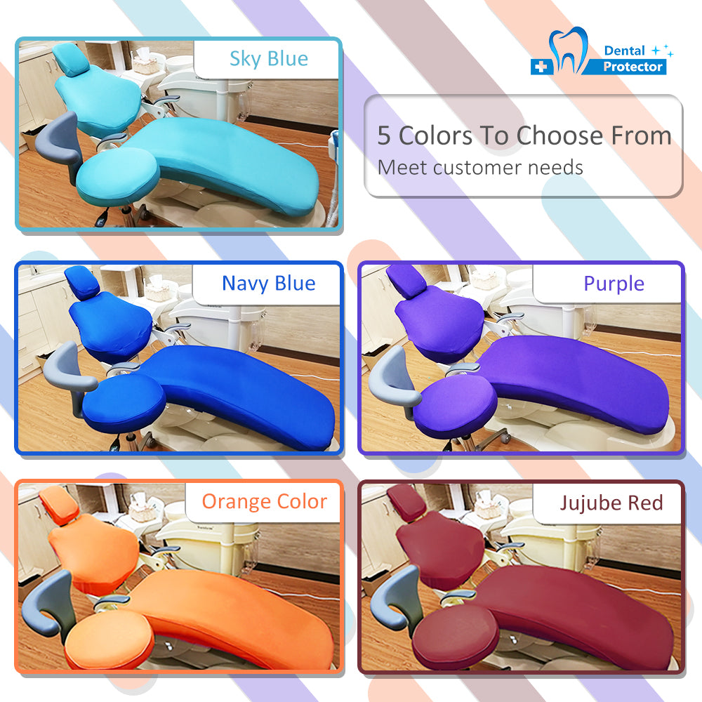 Dental Chair Covers Dental TPU Material Dental Unit Covers Seat Cover Elastic Waterproof Protective Case Protector Dentist Equipment 4 pcs/set