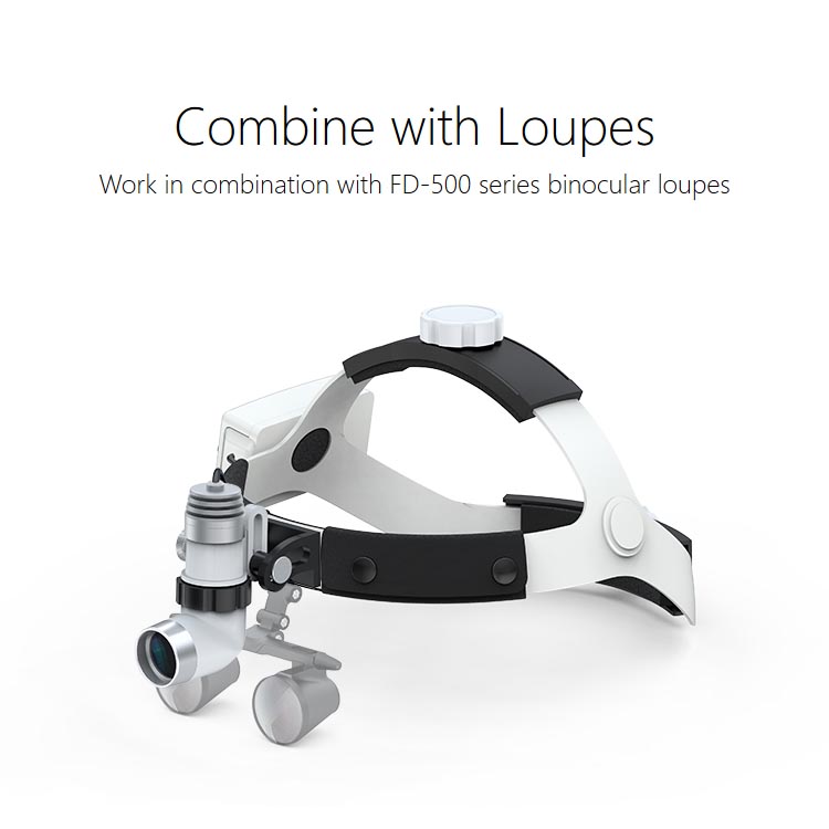 KD-202A-3 Medical led light loupe magnifier head lamp adjustable high intensity operation chargeable dental headlamp surgical headlight