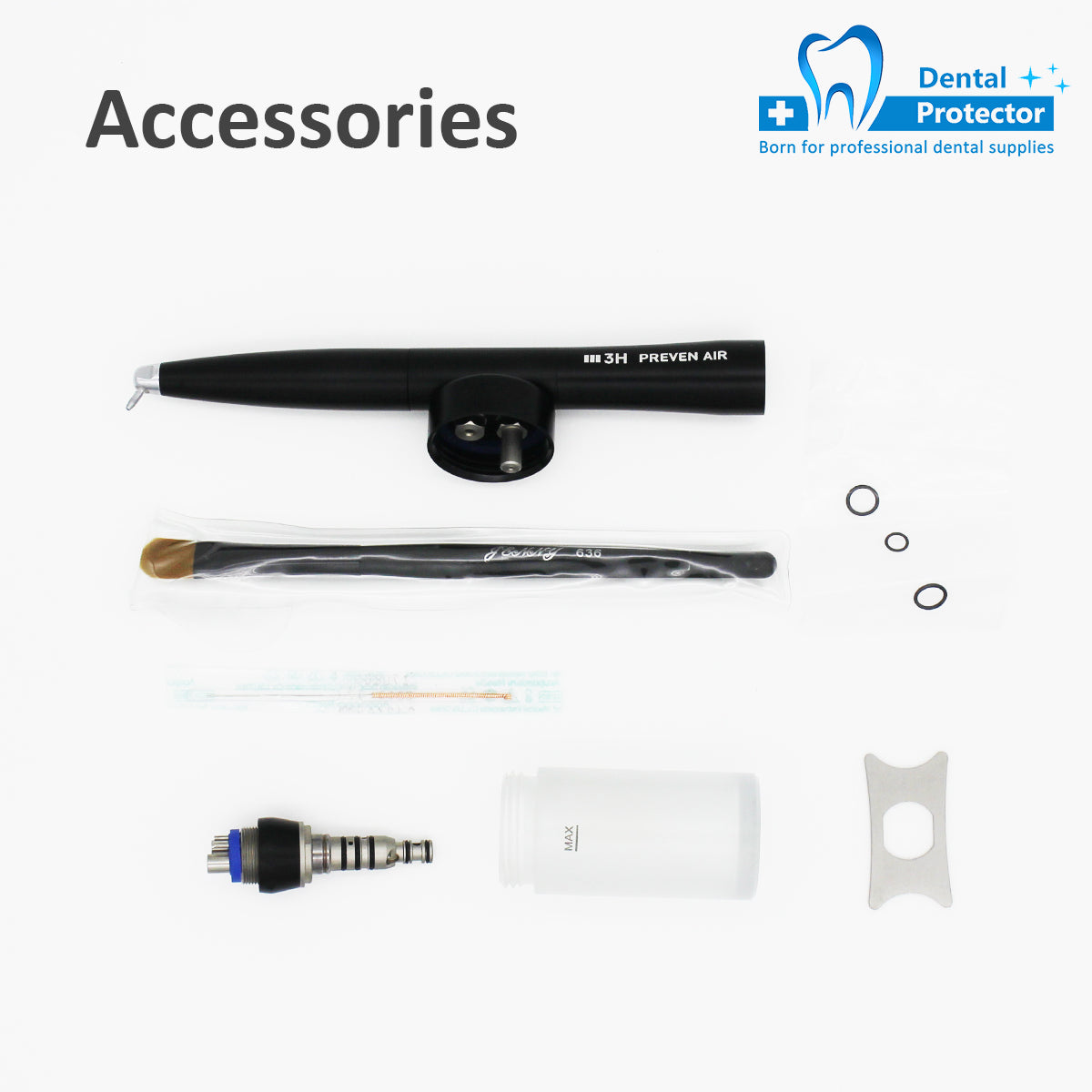 3H Tiny+ Aluminum Air Flow Teeth Polishing Machine Hygiene Prophy compatible with KAVO for Dental