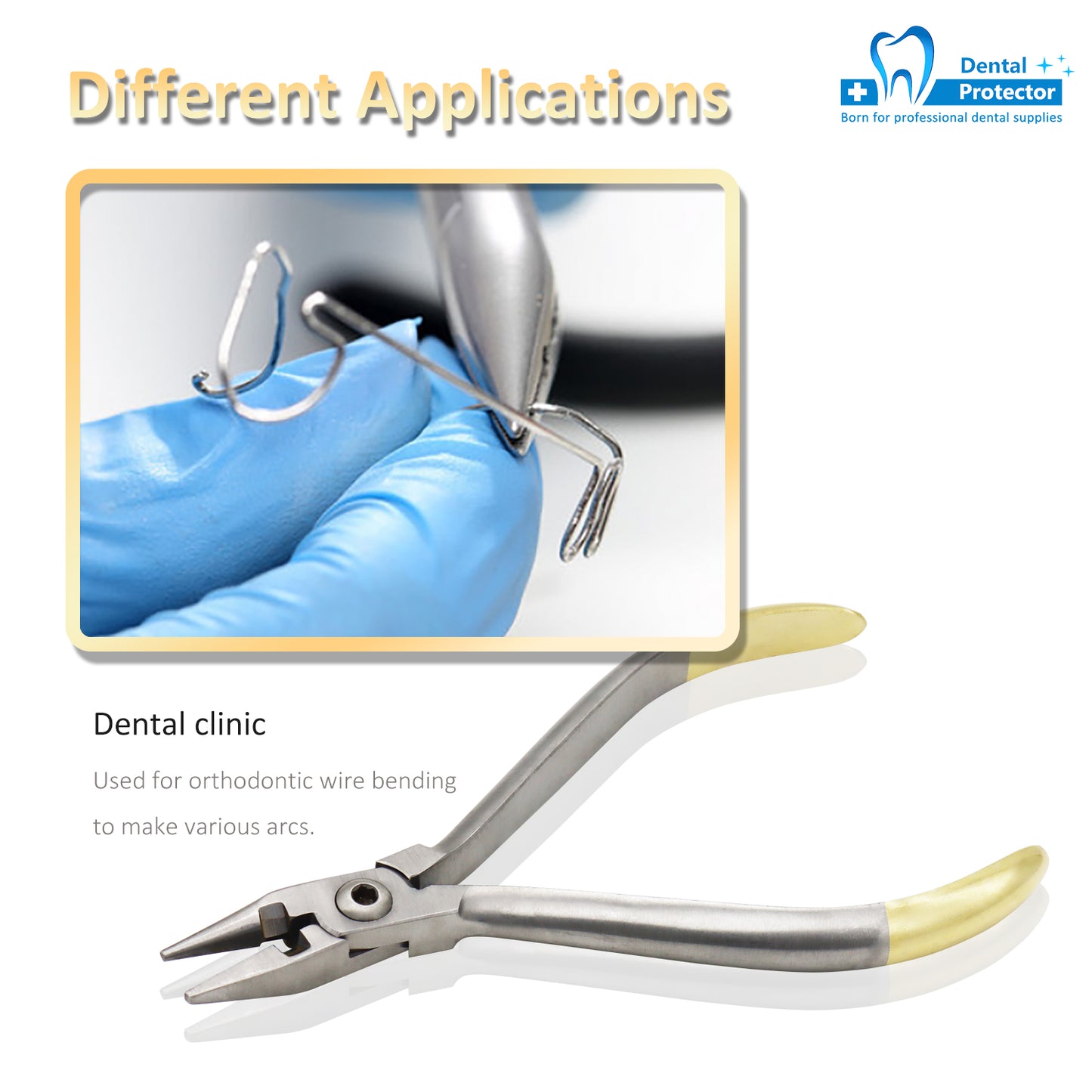 Protector Orthodontic Plier Light Wire Bending Cutter NITI Arch wire Cinch Back Pliers Loop Forming Wire Plier