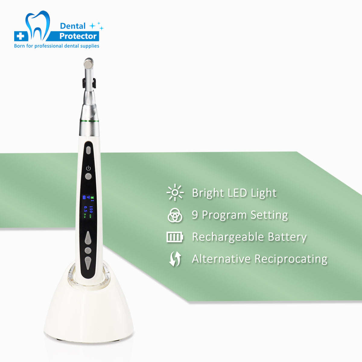 Dental Endo Motor with LED Light Endodontics Treatment & Reciprocation with 9 Program Setting