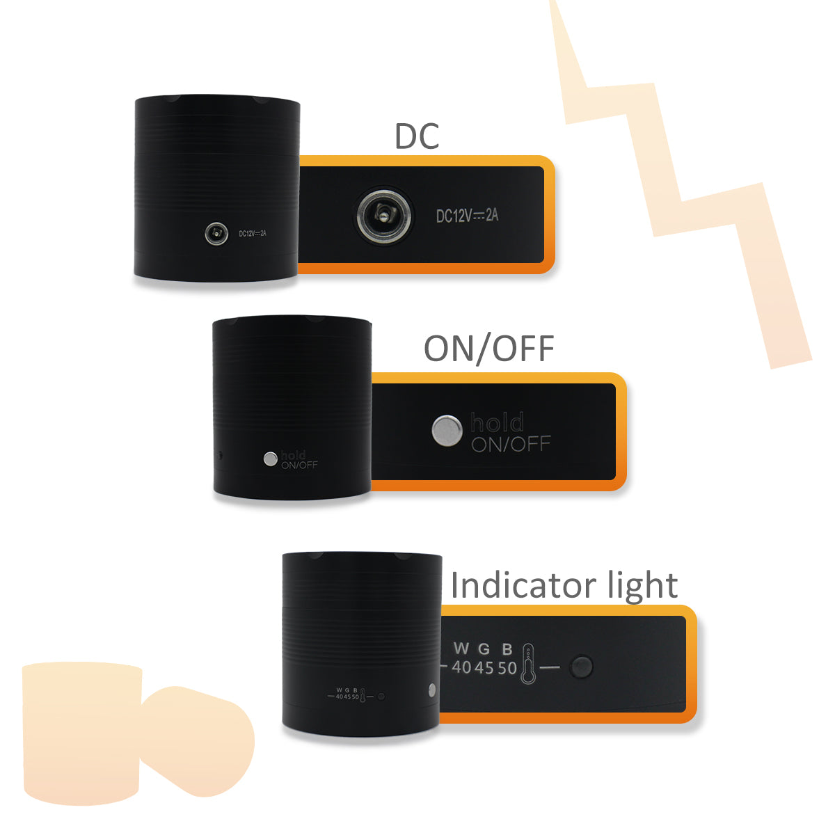 AH Dental Resin Composite Softener Heater Dental Material Warmer with Light Filter Cover 40℃/45℃/50℃ 110V