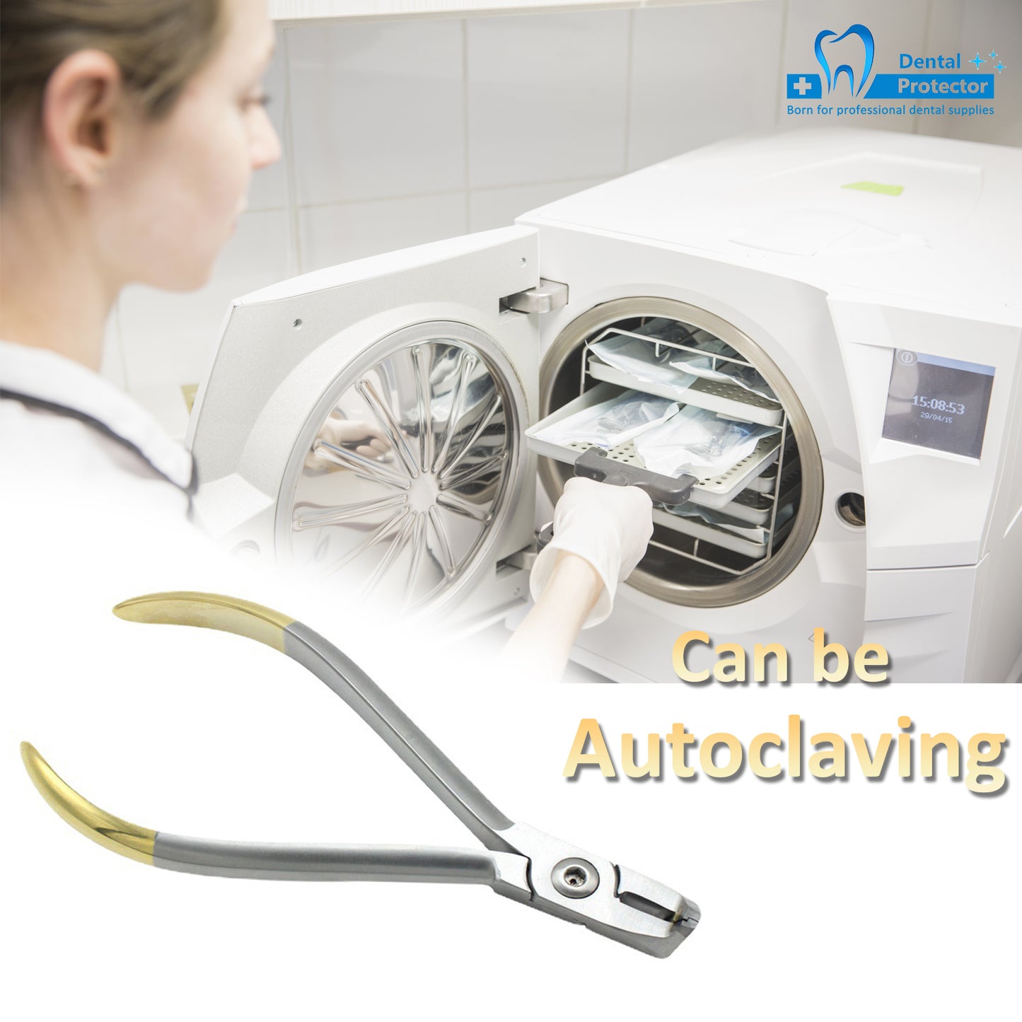 Distal End Cut Plier, Hold & Cut Hard and Soft Wire Orthodontic Cutter Dental Surgical Instrument Tool - Braces Removal Tools Tooth Pulling Kit for Dentist