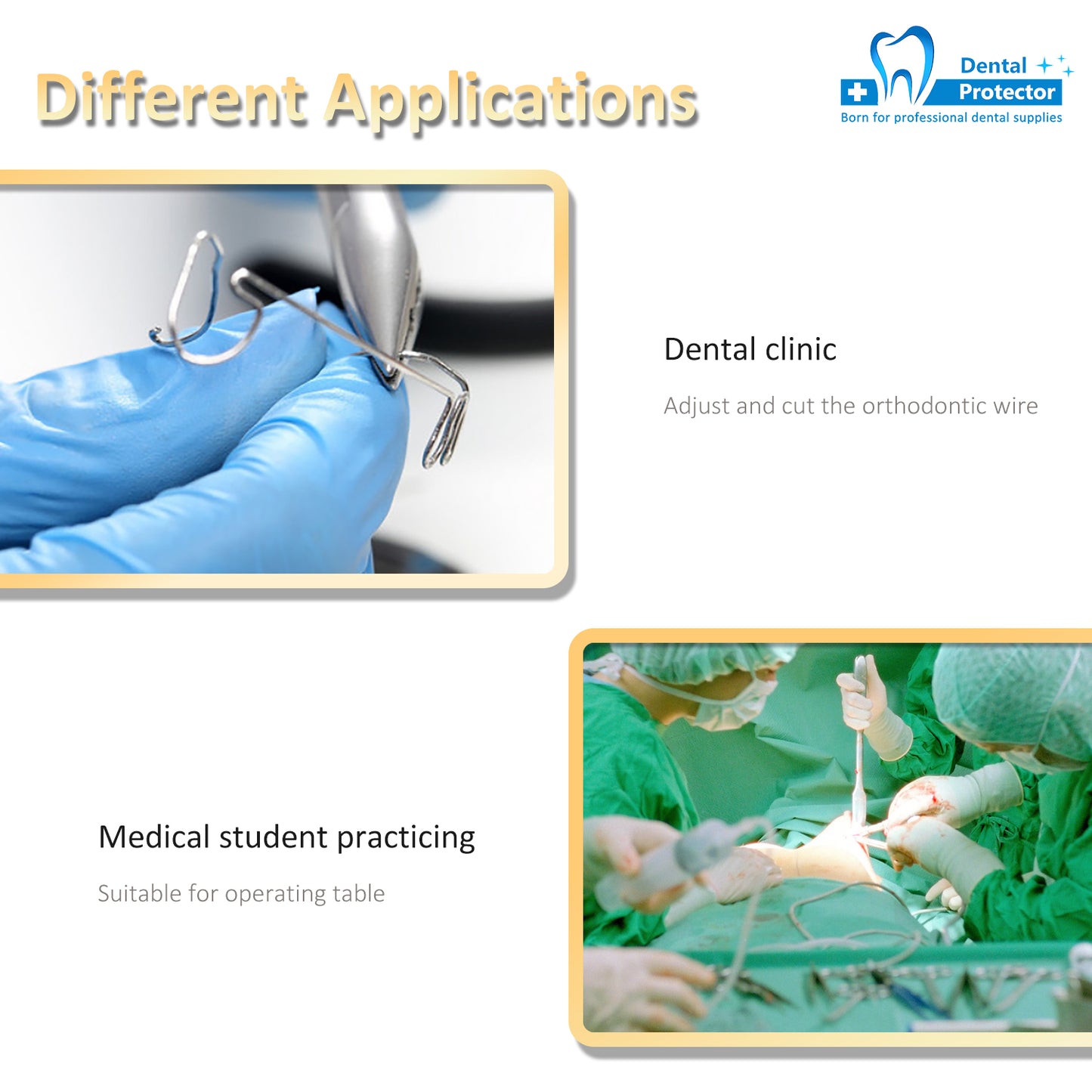 Dental Ligature Cutter Plier, Orthodontic Light Wire Cutting Pliers Instruments with Tip