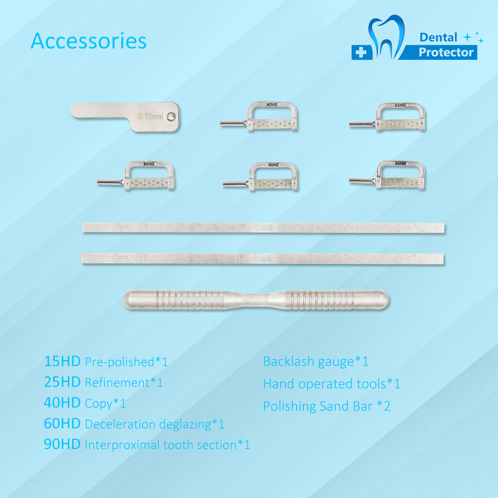 IPR System Dental Interproximal Enamel Reduction Automatic Strips Kit Gap Saw Polishing Burs