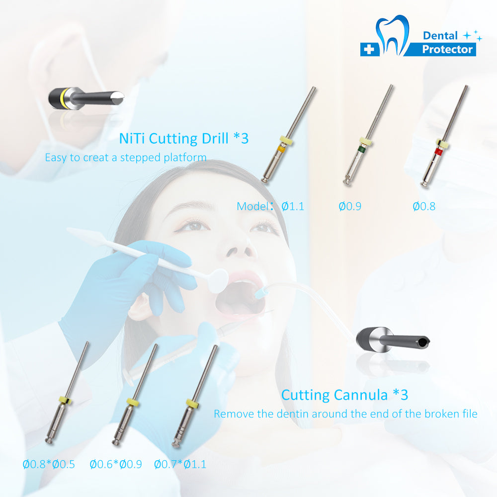 C-FR1 Dental Root Canal File Extractor Broken File Removal Kit Double Use Dentist Instrument Tool