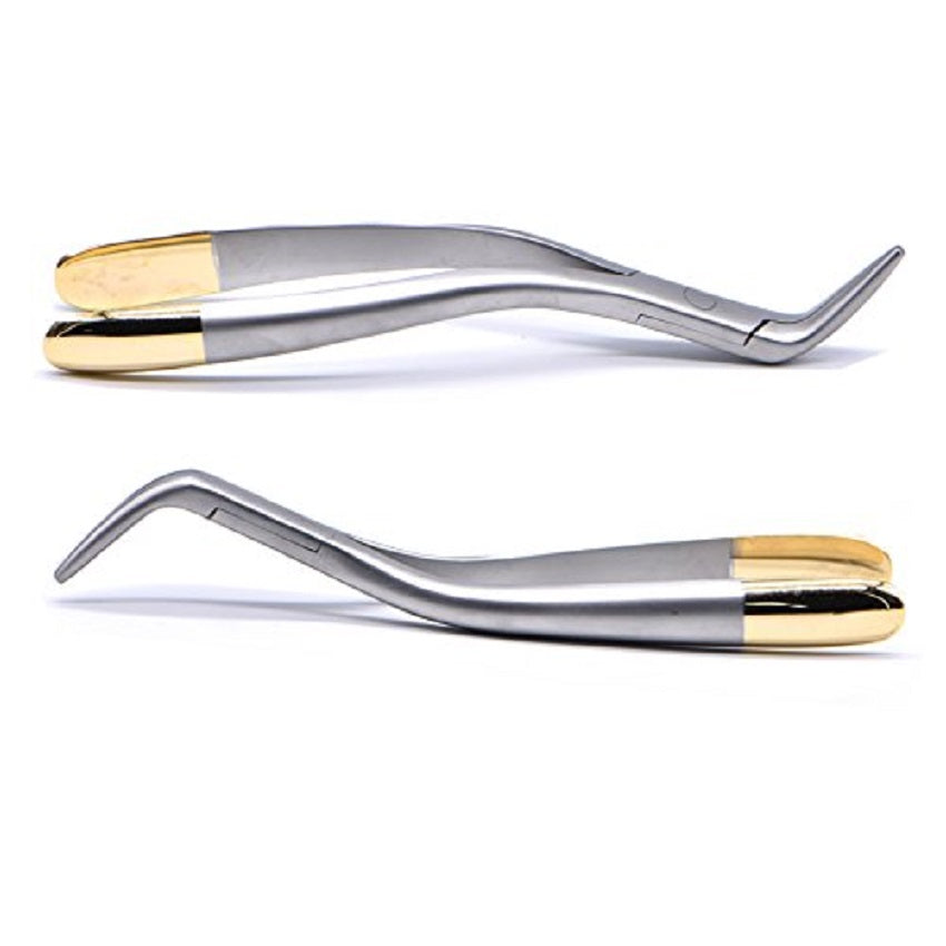 Dental Tooth Extraction Forcep for Root Fragment Minimally Invasive Dental Instrument Curved Forcep