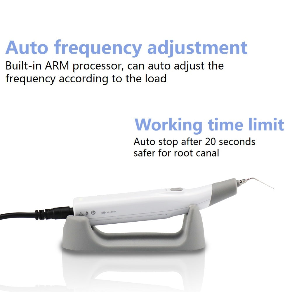 COXO Wireless Ultra Smart Endo Ultrasonic Activator with LED Light for Root Canal Treatment Gray color
