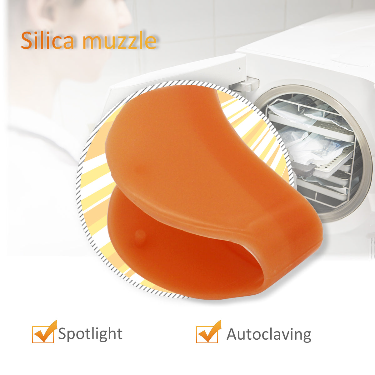 Dental Teeth Whitening Light, Teeth Whitener Cold 6 LED Light Lamp Bleaching Accelerator Arm Holder Holding on Dentist unit