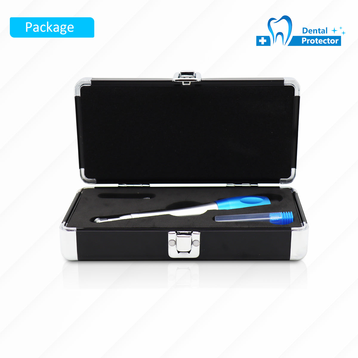 Dental Low Speed Handpiece Implant Torque Wrench 5N-35N Drivers 2.35mm Latch Type Bits Contra Angle Universal Silver Metal Box