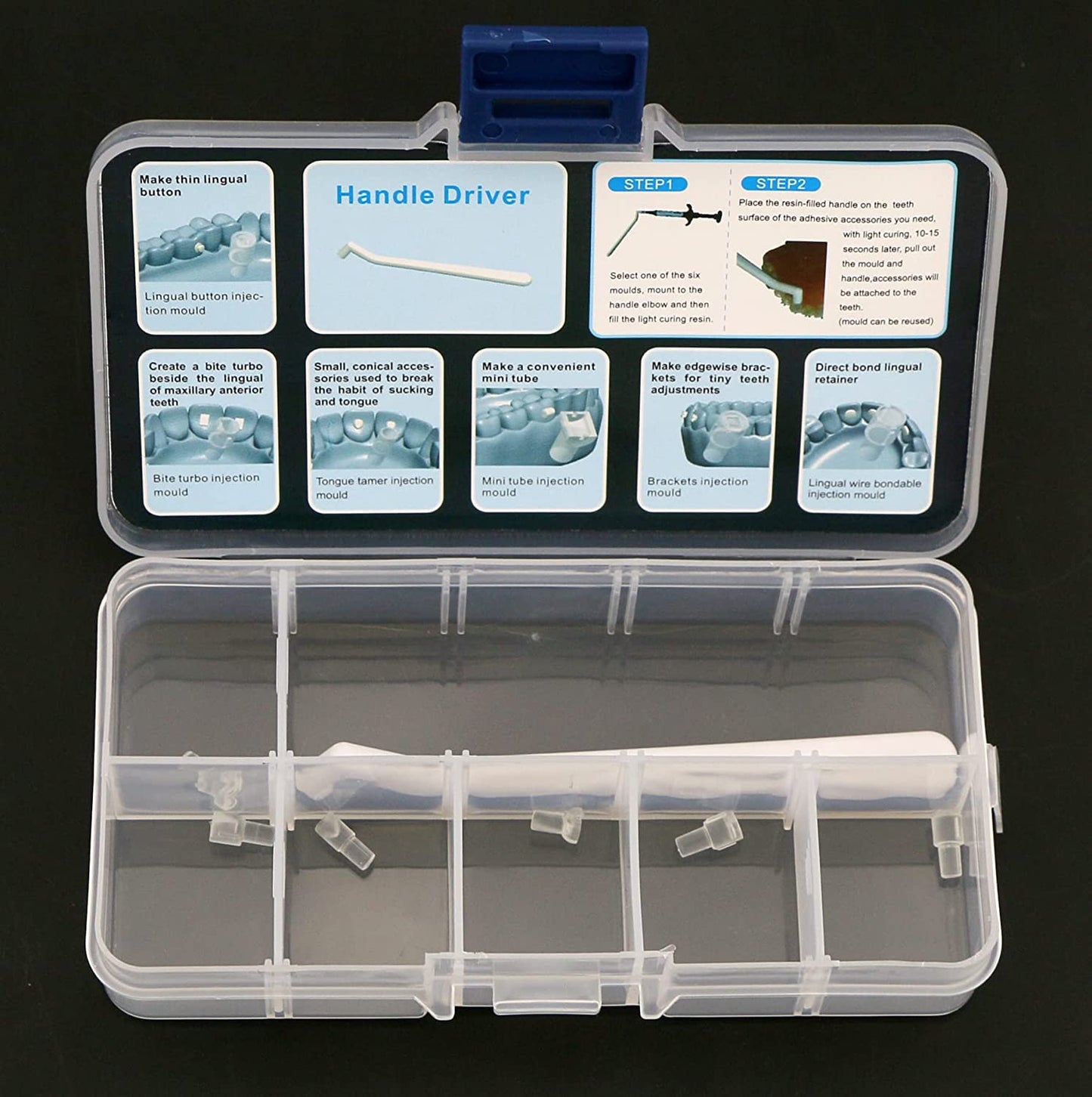 MO-6 Orthodontic Mould Mold Mini Orthodontic Accessories Injection Mould Starter Kit Tubes Lingual Retainer Button Set