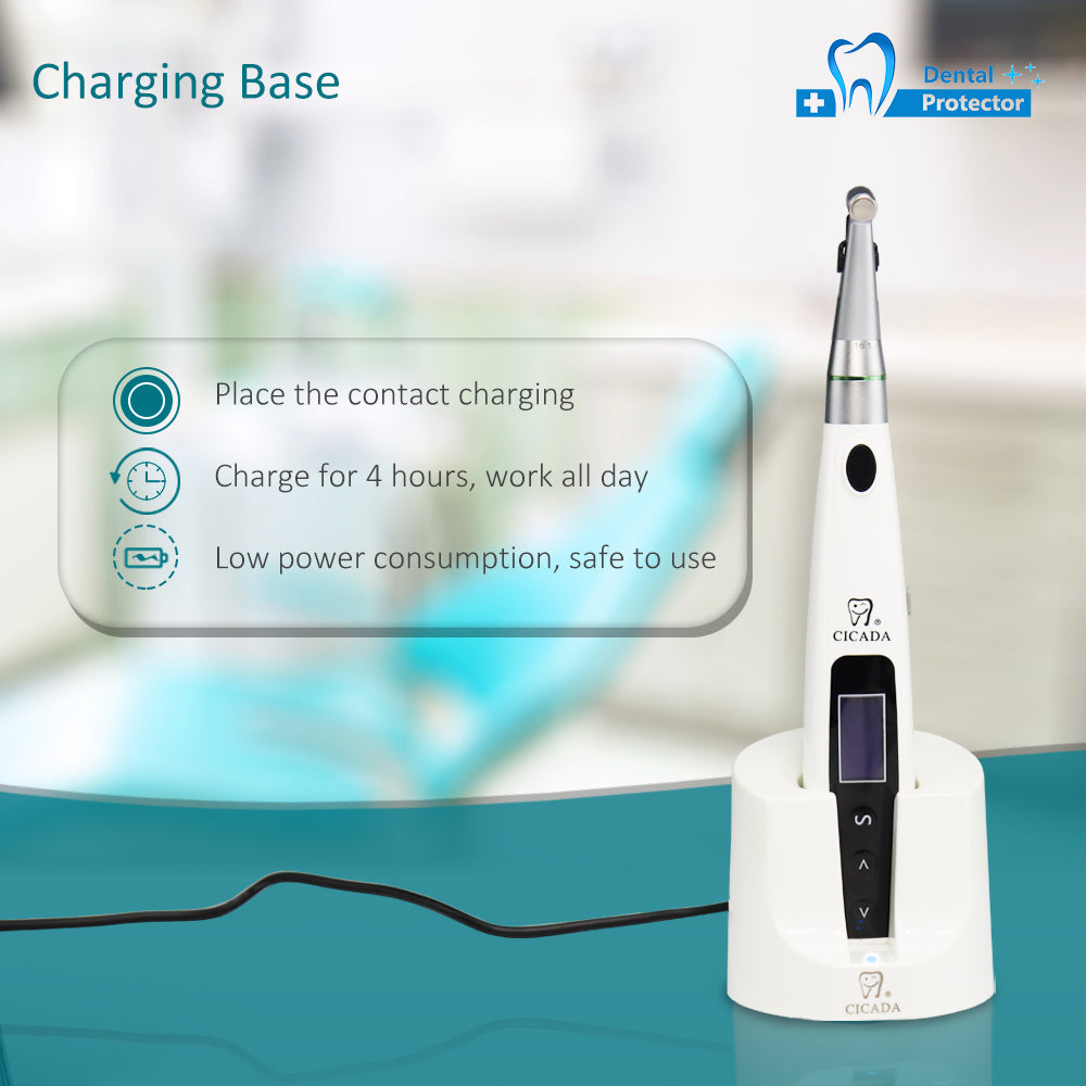 CICADA Wireless Endo Motor With Apex Locator 2 in 1 , with Led light For Endodintics Treatment