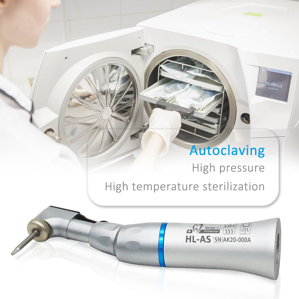 HL-AS Dental 1:1 Slow Low Speed Handpiece Tips Contra Angle Latch Chuck Bur Handpiece NSK Style