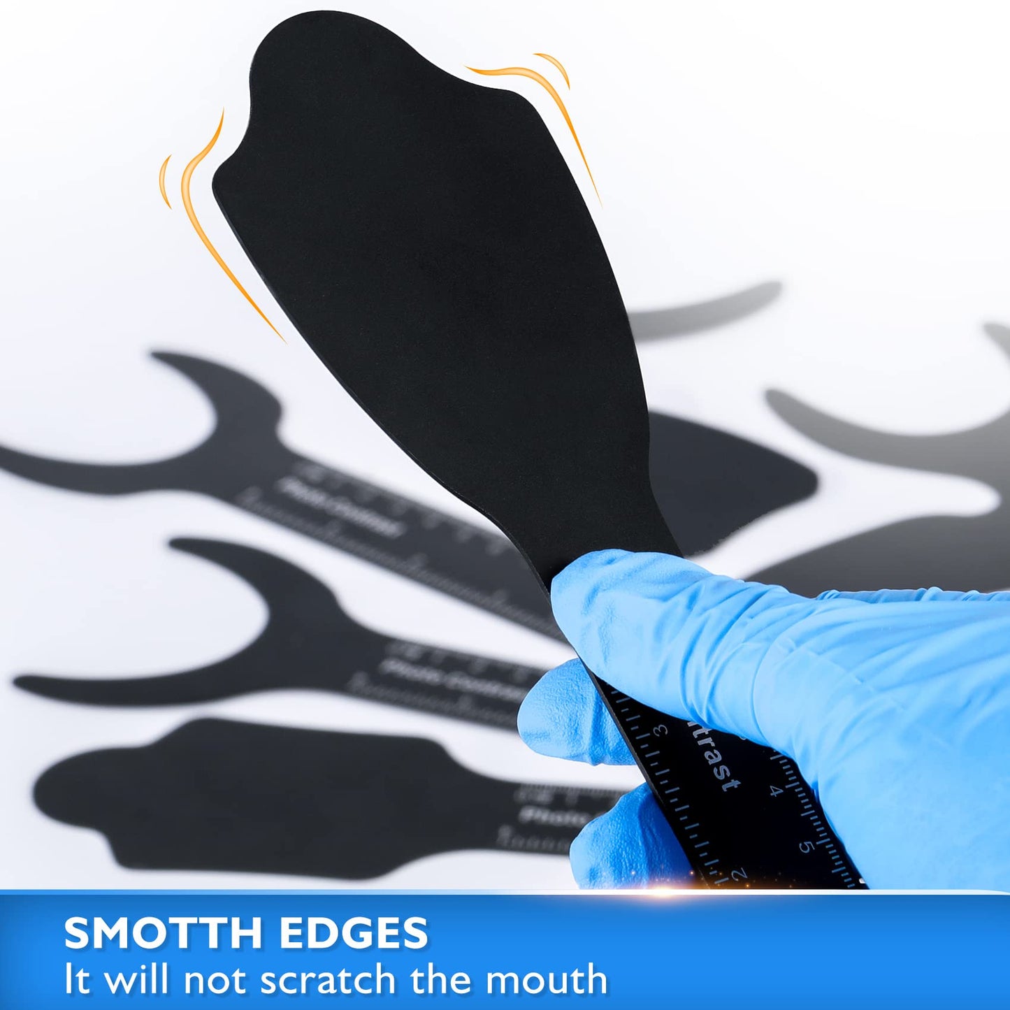 6 Pcs Dental Contraster Intraoral Photographic Dental Black Background Board Dental Photo Contrast Kit