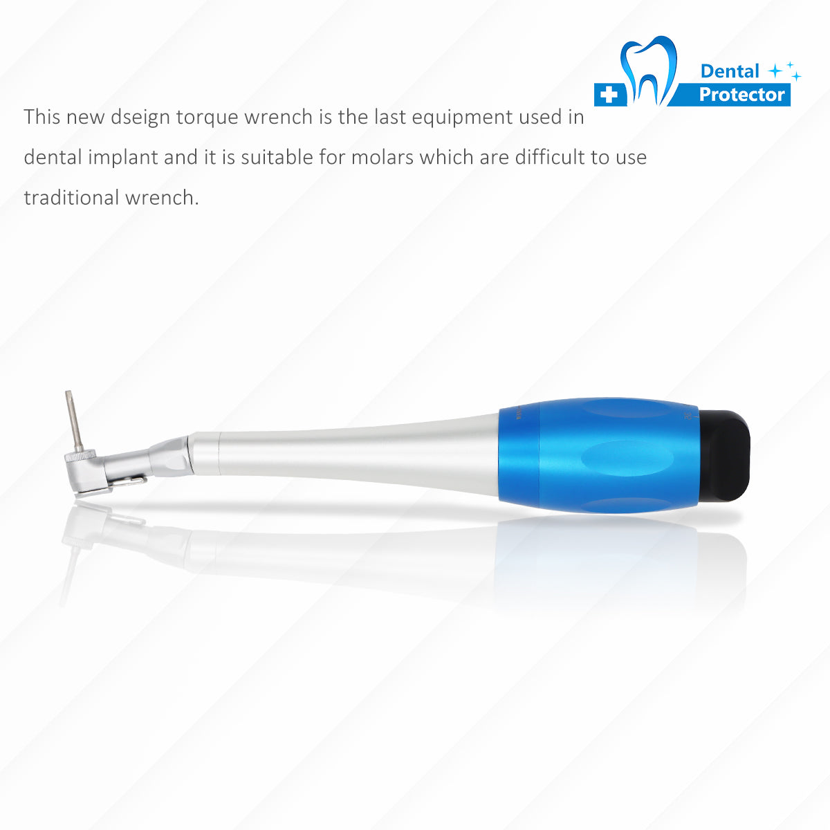 Dental Low Speed Handpiece Implant Torque Wrench 5N-35N Drivers 2.35mm Latch Type Bits Contra Angle Universal Silver Metal Box