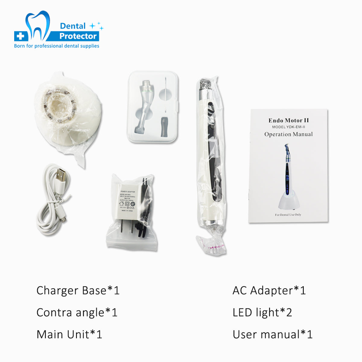 Dental Endo Motor with LED Light Endodontics Treatment & Reciprocation with 9 Program Setting
