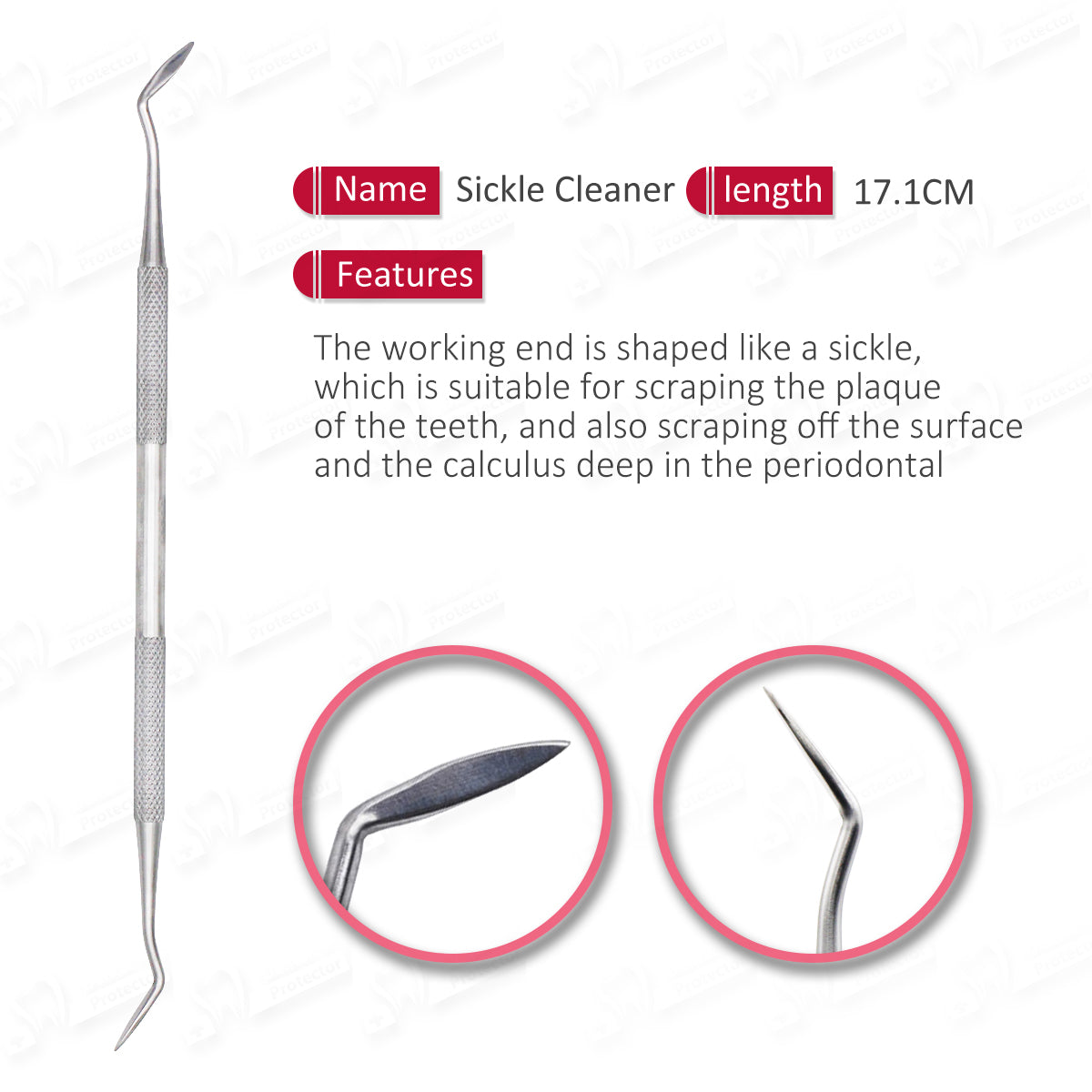 Dental Tools Smile Dent Pro Kit, Stainless Steel Dental Scaler, Mouth Mirror, Tarter Scraper, Tooth Pick, Tweezers, Plaque And Calculus Remover Dentist Hygiene Instruments Set For Home & Pet Oral Use