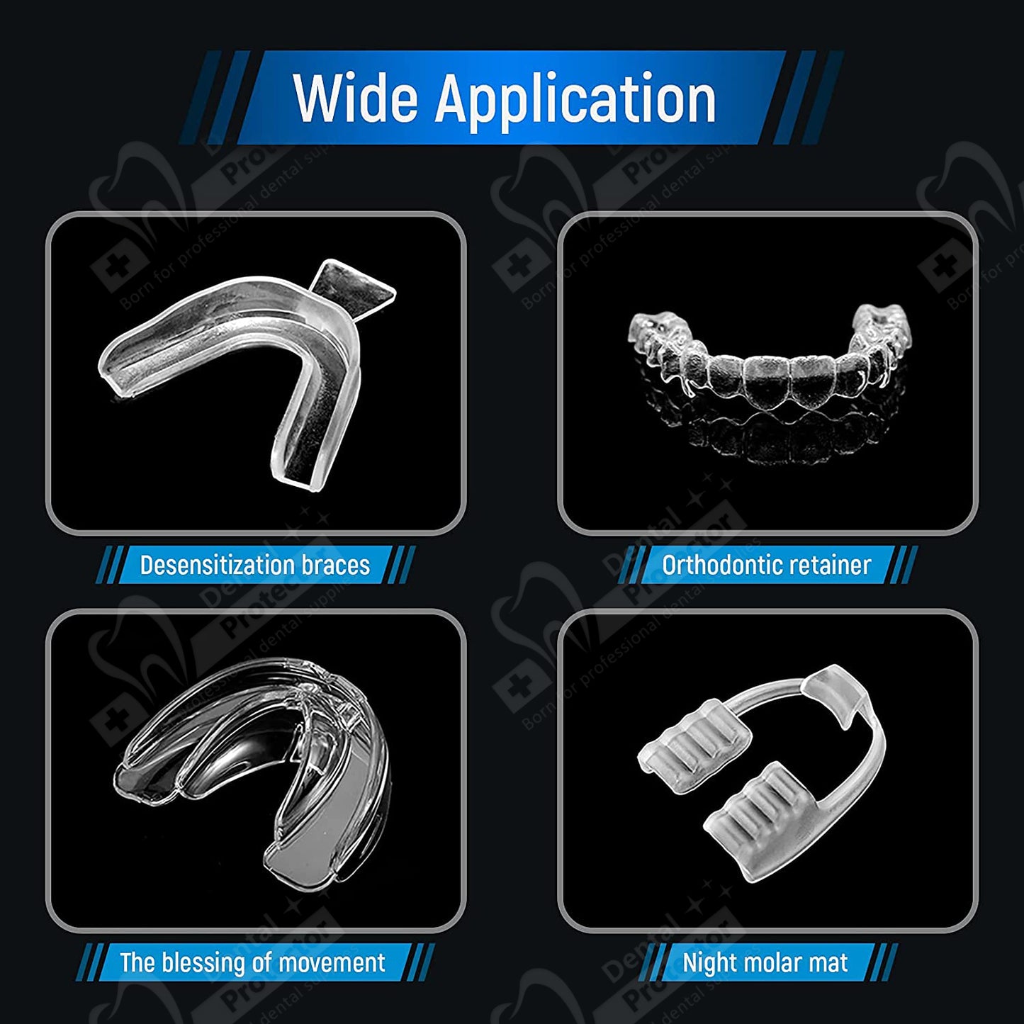 10 /15 /20 Sheets 1.0/ 1.5/ 2.0 MM Hard/ Soft Dental Soft Splint, Thermoforming Materials for Vacuum Forming Machine 5'' x 5''