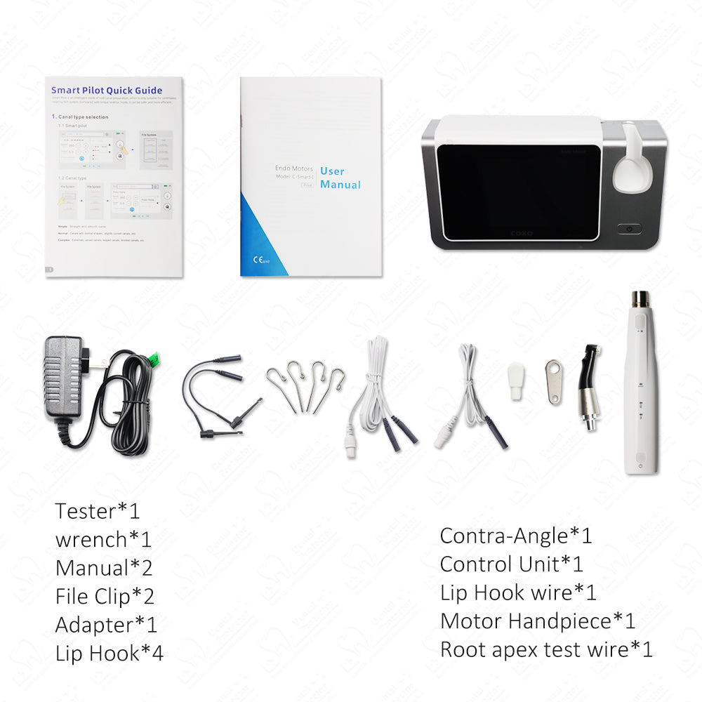 COXO Dental Wireless Bluetooth Endo motor with Apex Locator 2 in 1 C-smart Pilot with 5-inch touch screen ,build-in most of file system
