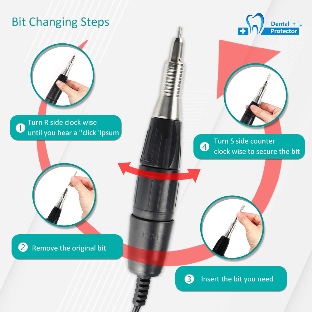 65W Strong 90 Control Box Strong 210 35K 102L Handpiece for Manicure Pedicure Nail Drill Apparatus for Manicure Machine Tool for Dental Lab