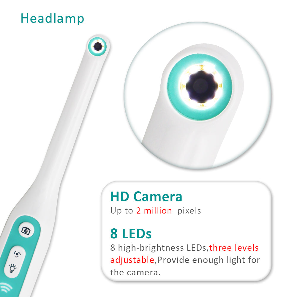 PROTECTOR DC-W Wireless WiFi HD USB Oral Dental Camera Intraoral Endoscope Dentist Device LED Light Real-time Video Inspection Teeth Whitening