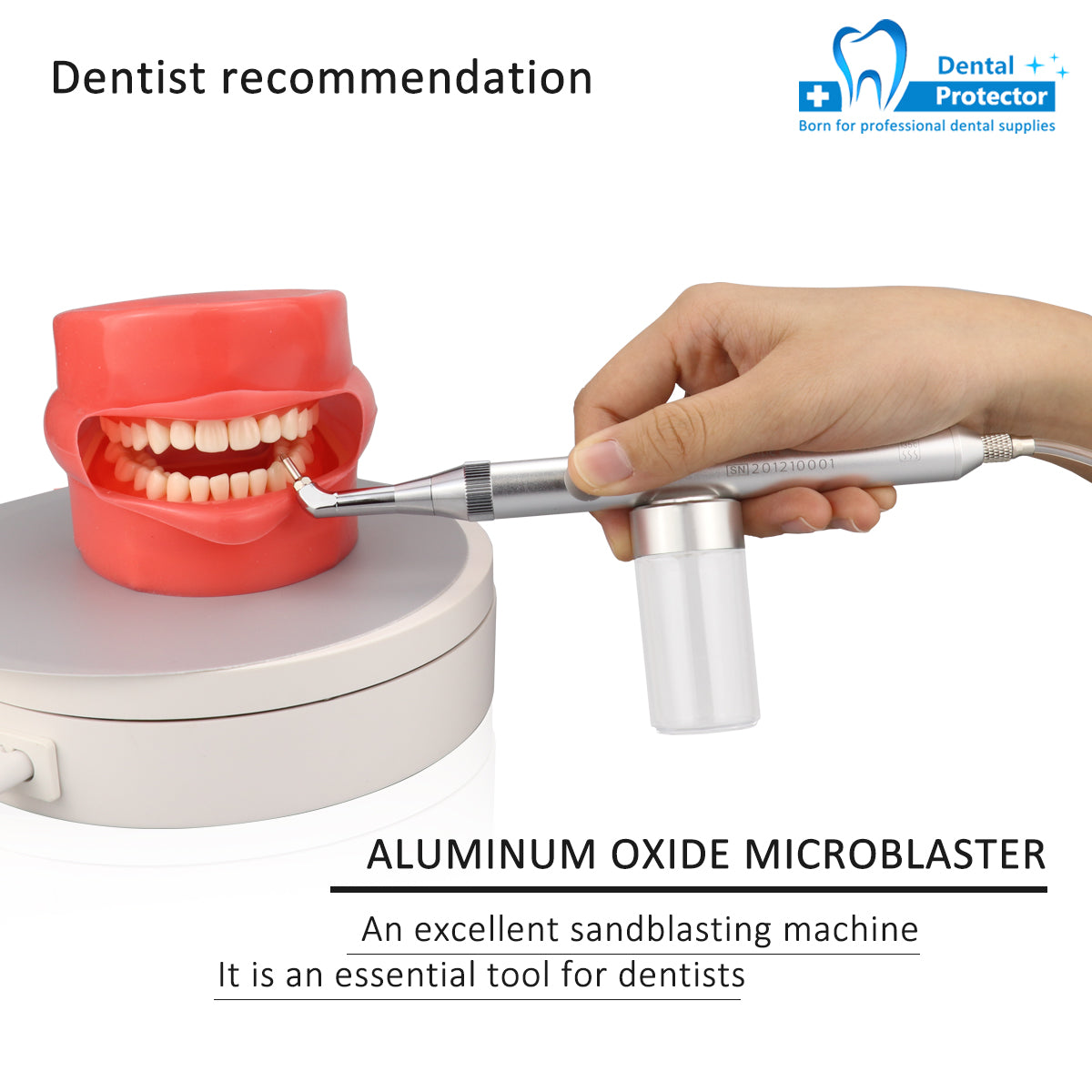 AU-T Dental Aluminum Oxide Air Abrasion Polisher Dental Alumina Microblaster Dental Sandblasting Equipment with/without Tube