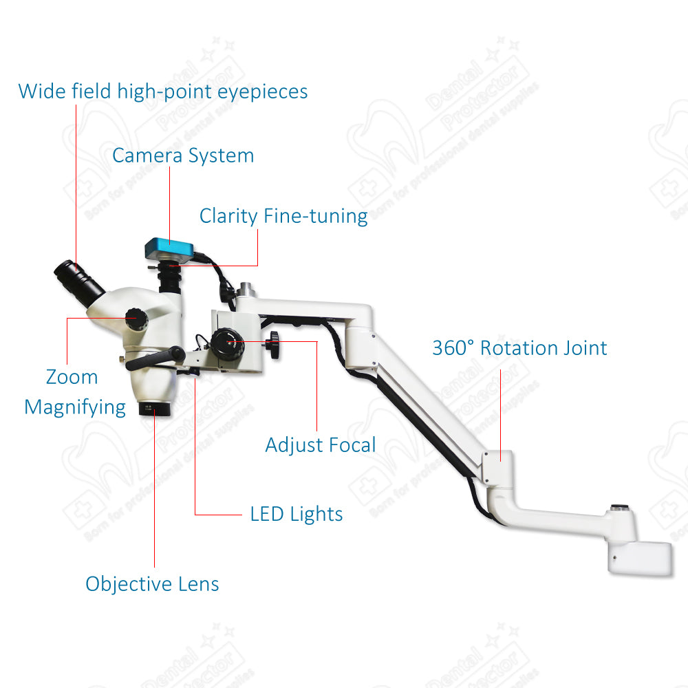 Mscope-7C Professional Trinocular Stereo Zoom Microscope with Simultaneous Focus Control,Microscope, 10X Eyepieces,10X Magnification, Zoom Objective 16 mega