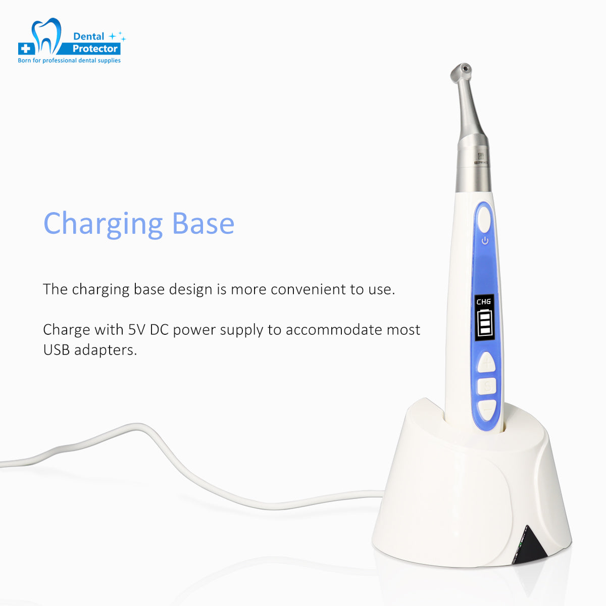 Dental Wireless Endo Motor with Apex locator 2 in 1,10 Program Setting & Alternative Reciprocating