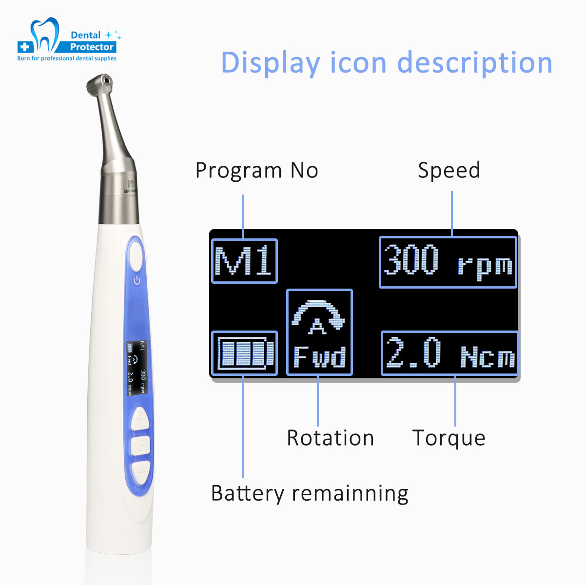 Dental Wireless Endo Motor with Apex locator 2 in 1,10 Program Setting & Alternative Reciprocating