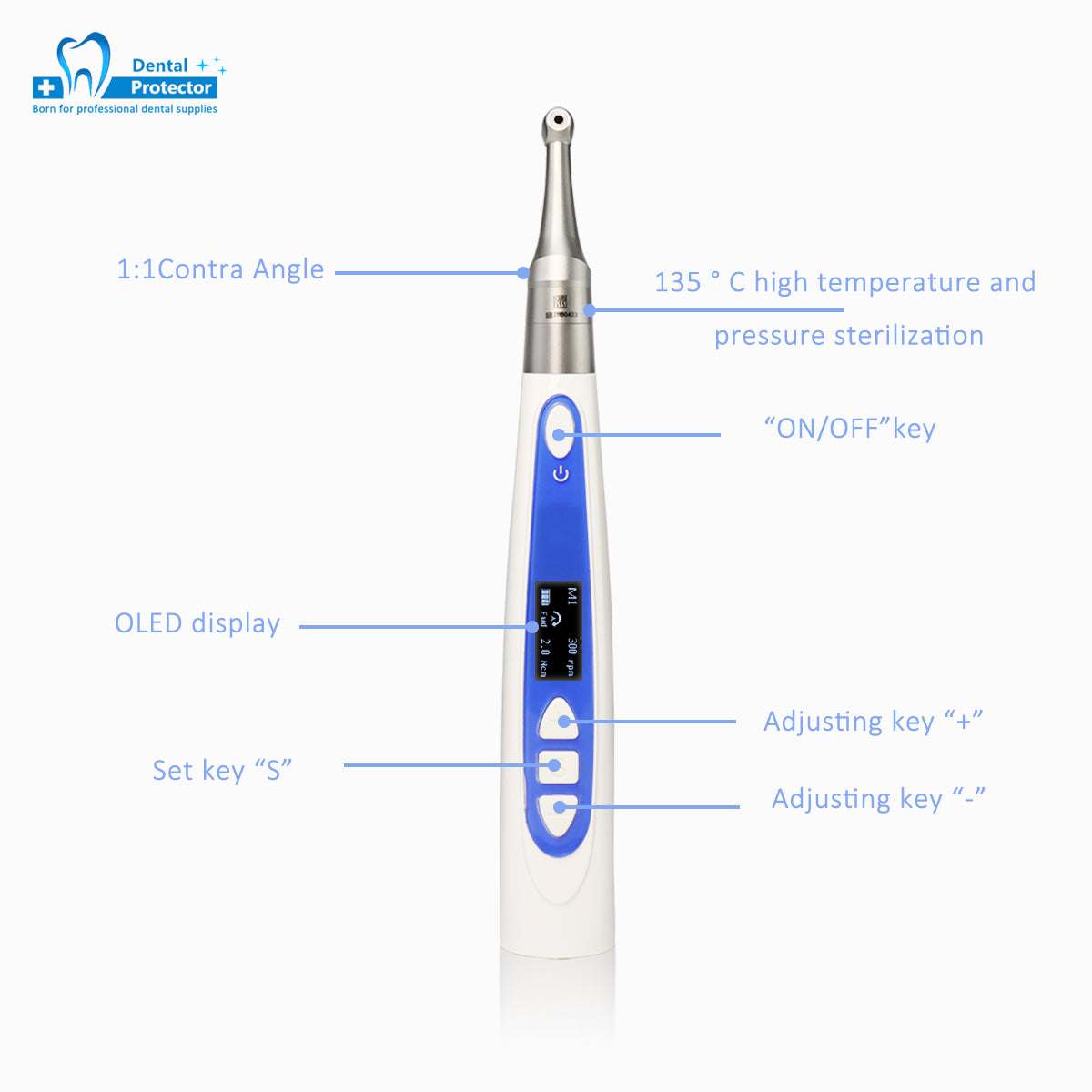 Dental Wireless Endo Motor with Apex locator 2 in 1,10 Program Setting & Alternative Reciprocating