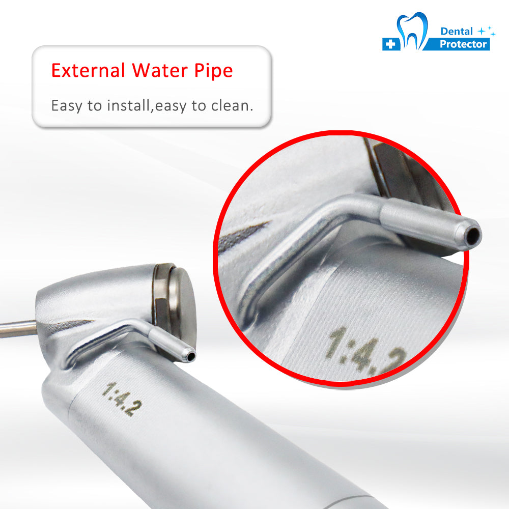 COXO High speed contra angle 1:4.2 rate, 45° ,Can be used on back teeth open crown ,it can work with COXO implant motor