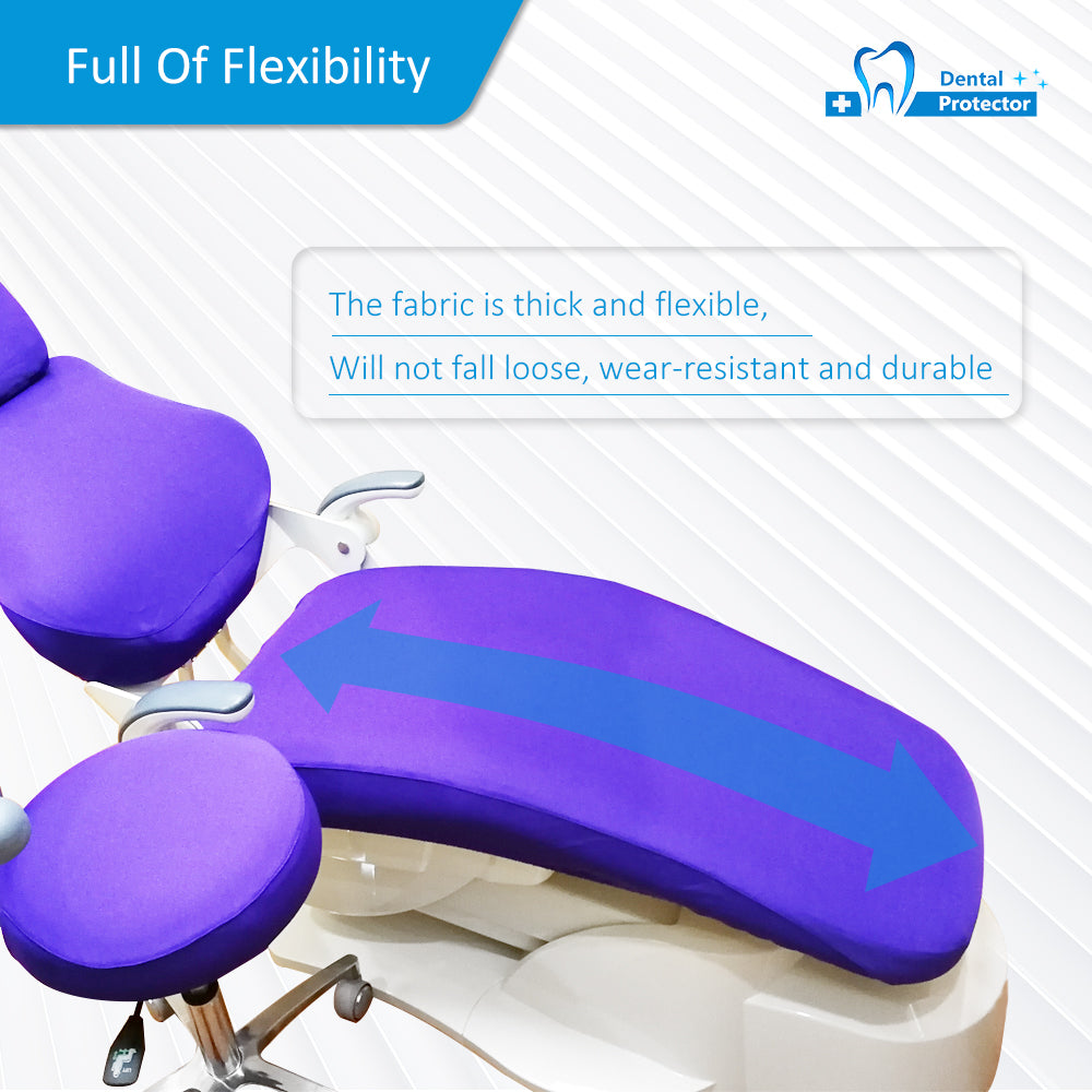 Dental Chair Covers Dental TPU Material Dental Unit Covers Seat Cover Elastic Waterproof Protective Case Protector Dentist Equipment 4 pcs/set