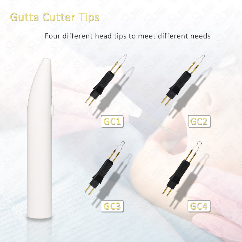 Wireless Endo Obturation Gutta Percha Cutter Percha-Points Gum Cutter Heating with 4Pcs Needle Tips