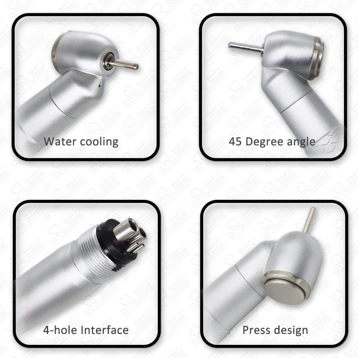 H-45 High Speed Dental Handpiece Contra Angle 45 Degree Generator Germany bearing