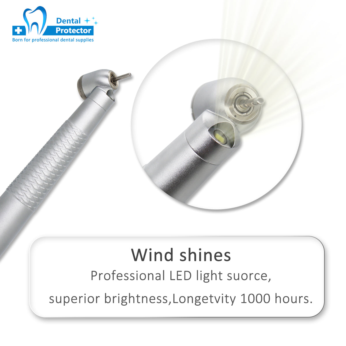 H-F45 High Speed Handpiece Dental Contra Angle 45 Degree Generator Germany Bearing