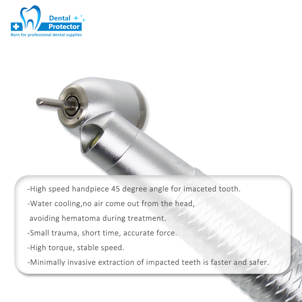 H-F45 High Speed Handpiece Dental Contra Angle 45 Degree Generator Germany Bearing