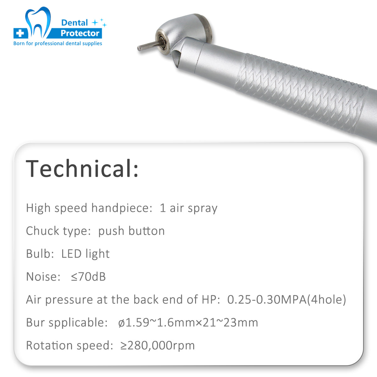 H-F45 High Speed Handpiece Dental Contra Angle 45 Degree Generator Germany Bearing