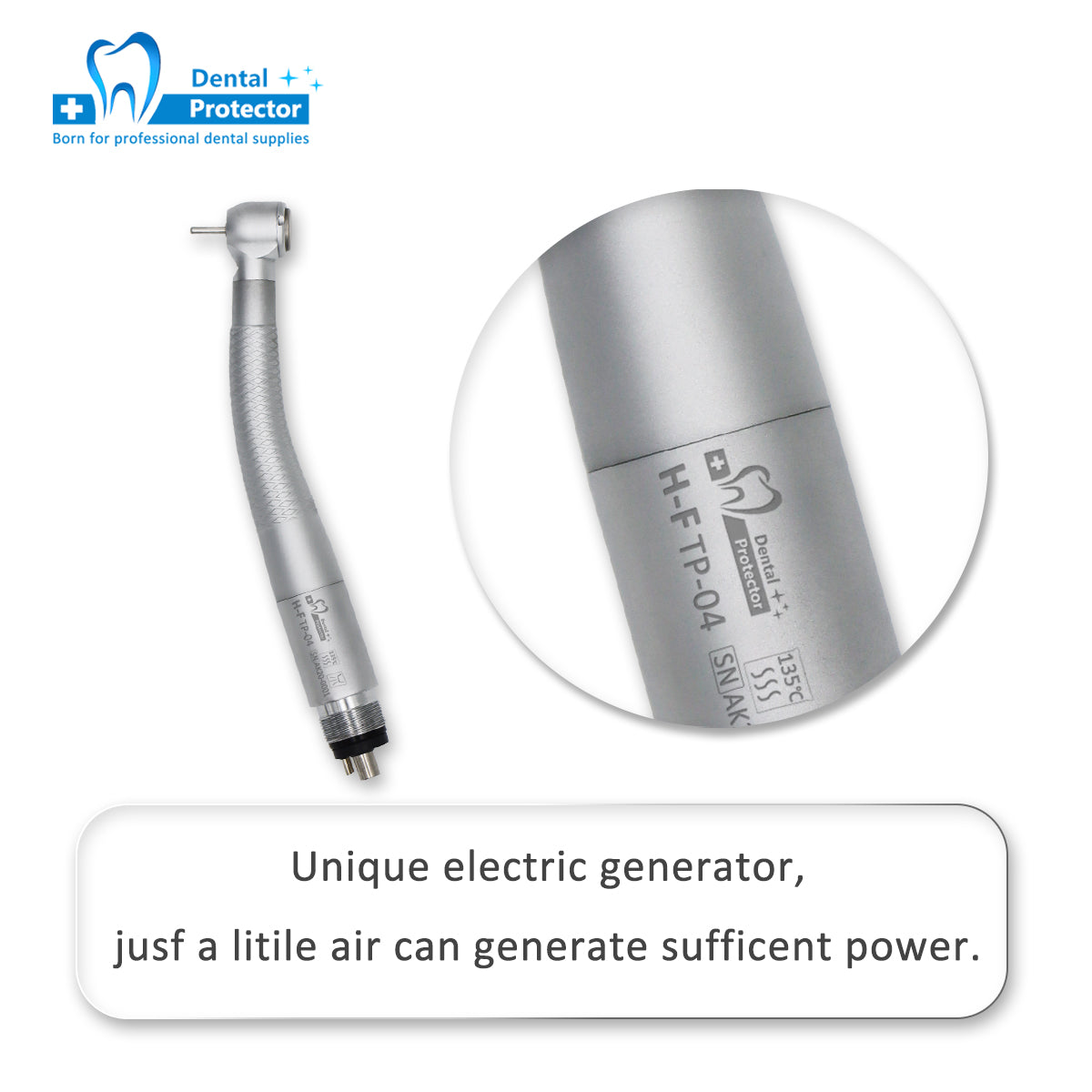 H-F High Speed Handpiece Dental Contra Angle Generator Germany Bearing