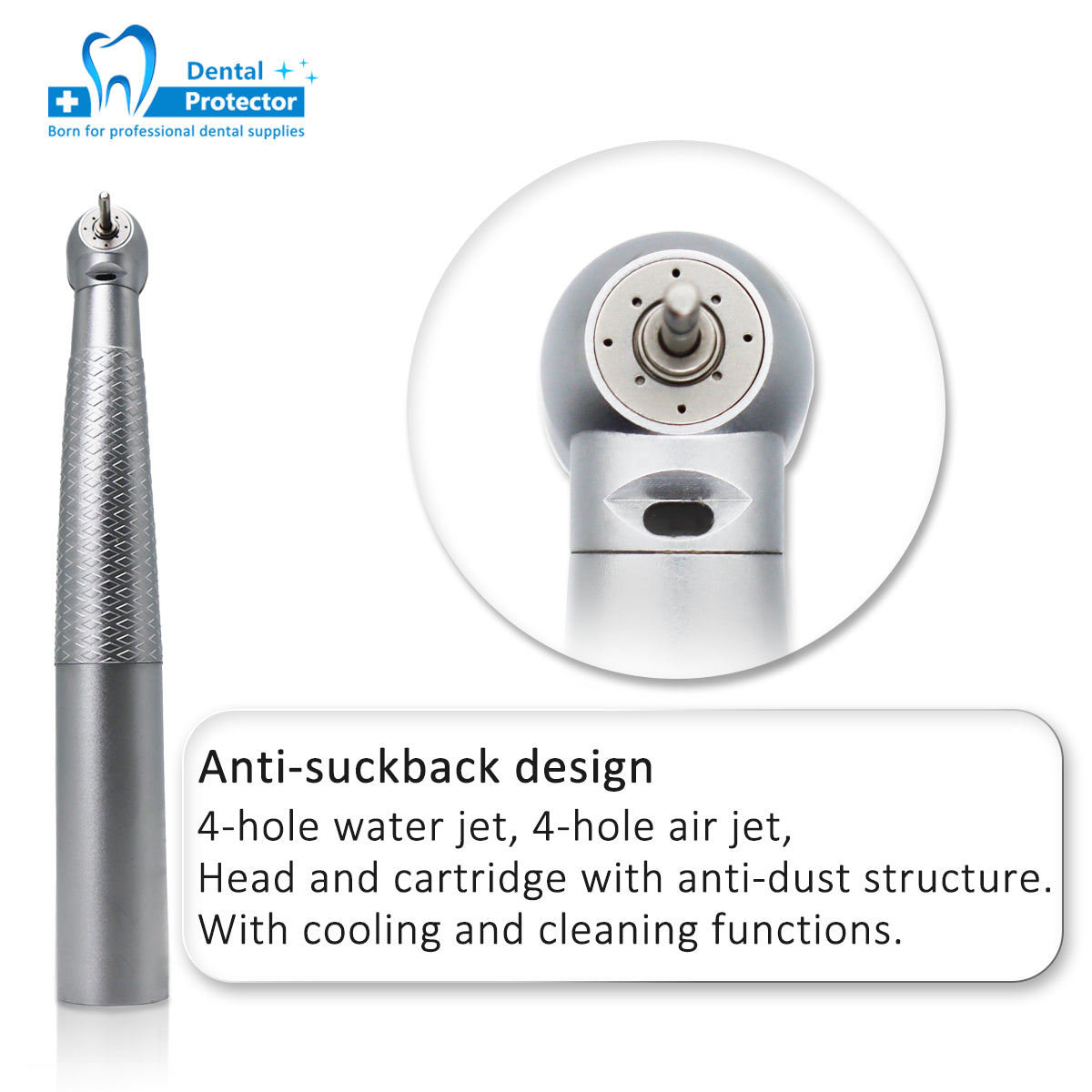 H-G High Speed Handpiece Dental Contra Angle With Optical Fiber Germany Bearing Kavo Type
