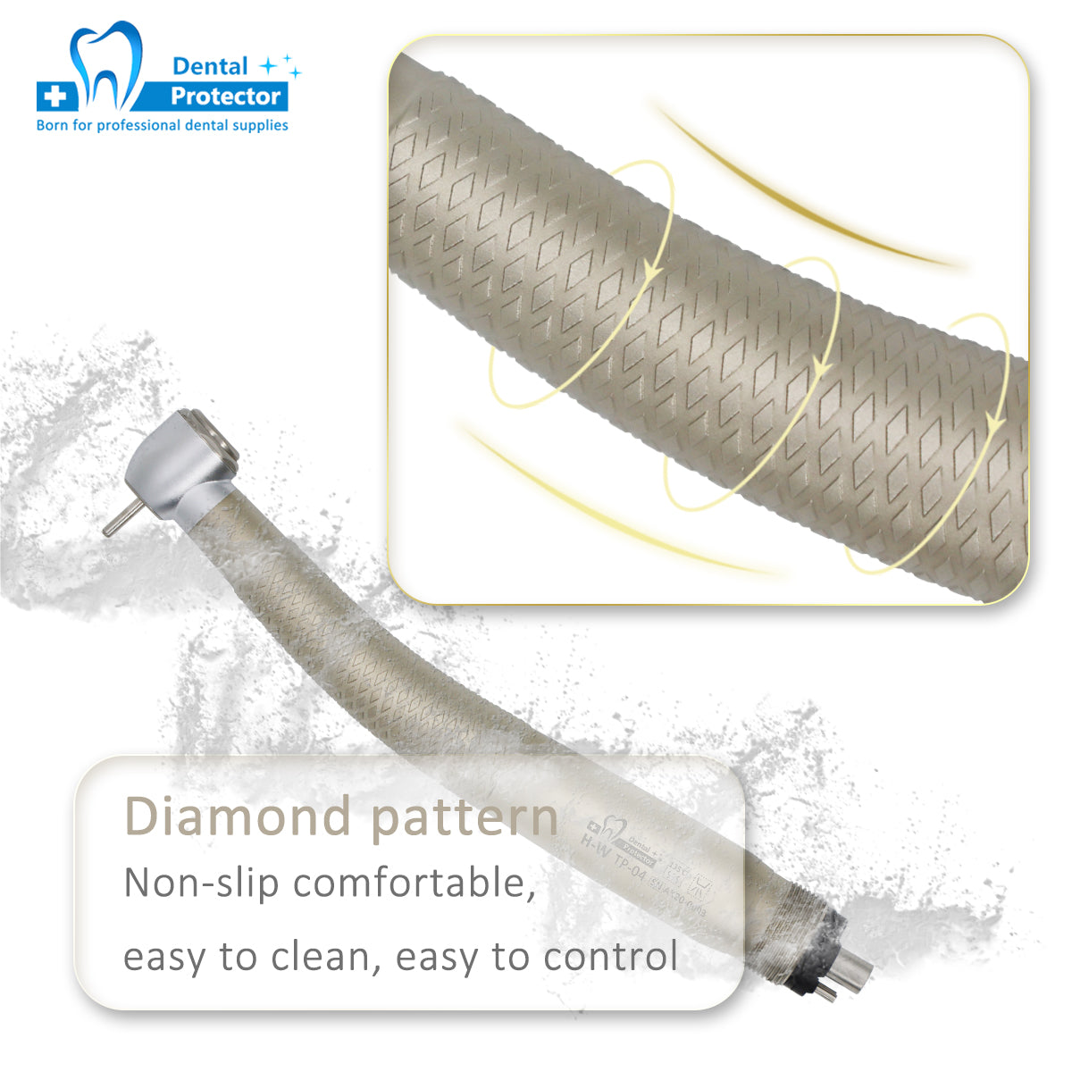 H-W TP04 High Speed Contra Angle Dental Handpiece Good Cooling Germany bearing