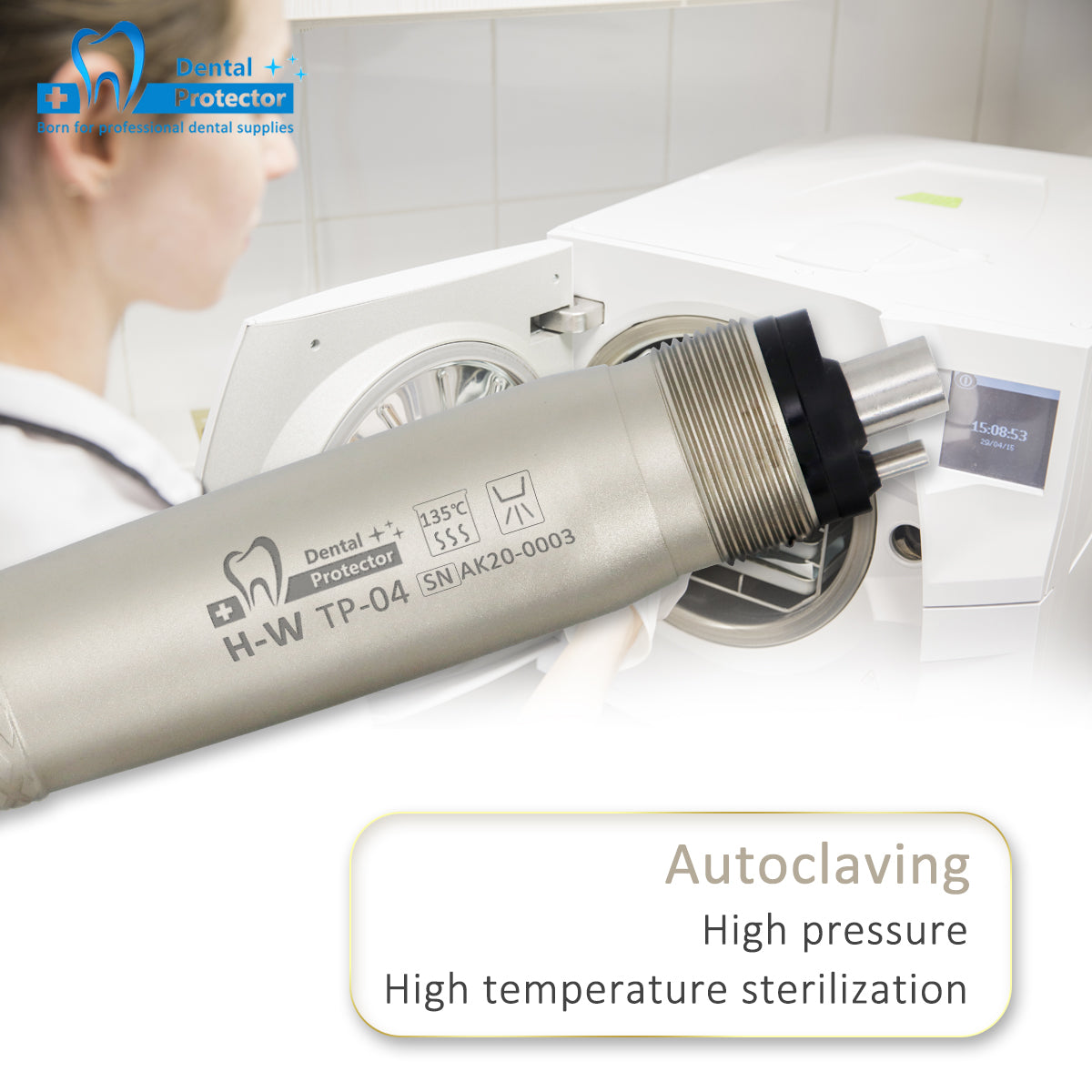 H-W TP04 High Speed Contra Angle Dental Handpiece Good Cooling Germany bearing