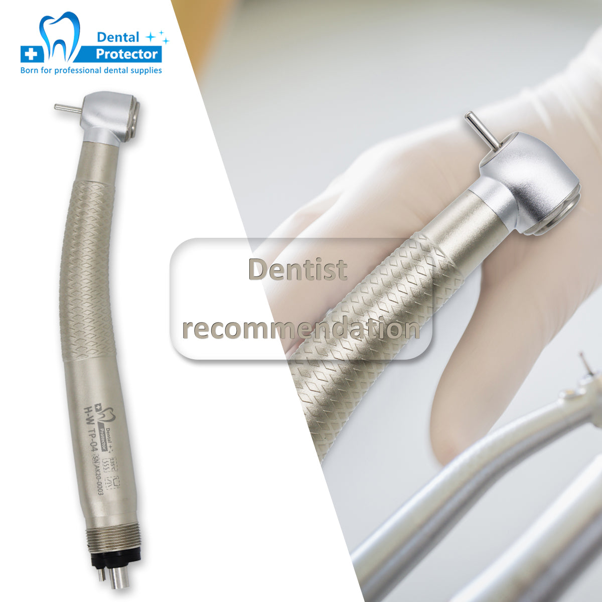 H-W TP04 High Speed Contra Angle Dental Handpiece Good Cooling Germany bearing