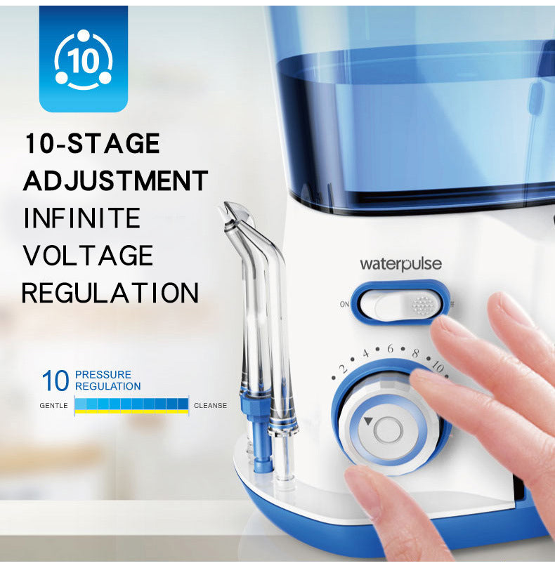 Waterpulse V300 Oral Irrigator 5pcs Tips Dental Water Flosser Water Floss 800ml Oral Hygiene Dental Flosser Water Flossing V300