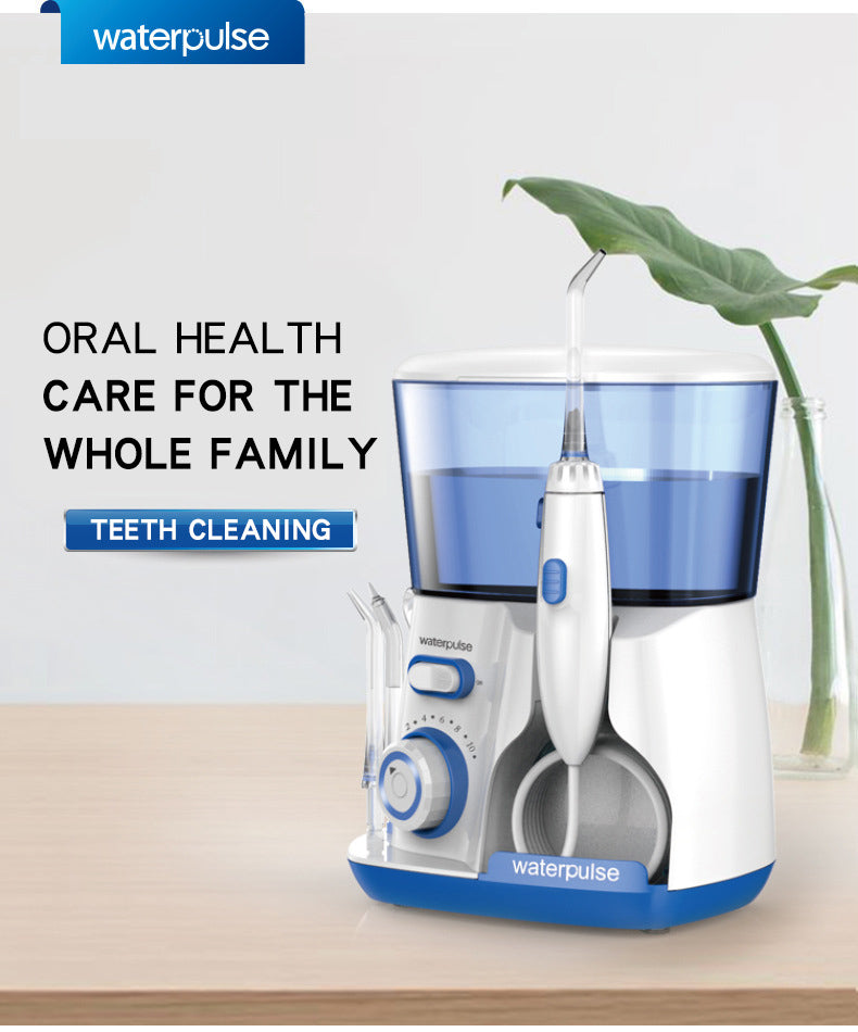 Waterpulse V300 Oral Irrigator 5pcs Tips Dental Water Flosser Water Floss 800ml Oral Hygiene Dental Flosser Water Flossing V300